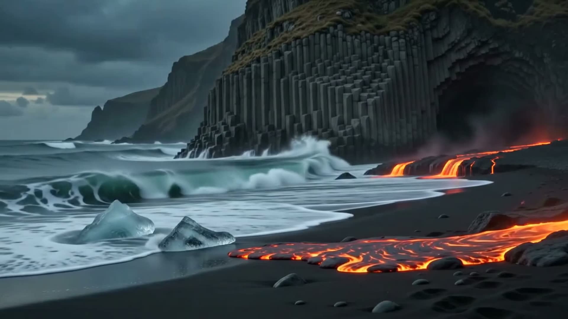 KALDÁ cans on Icelandic black sand